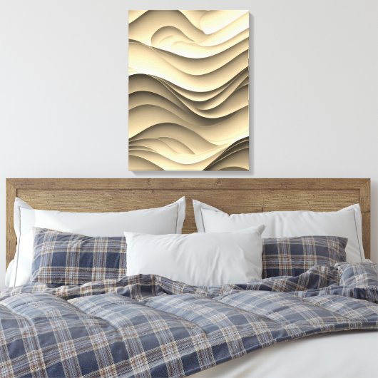 Vers Snoep gekleurde golven Canvas Afdruk (Insitu (Slaapkamer))