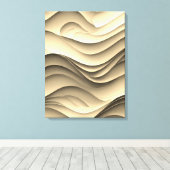 Vers Snoep gekleurde golven Canvas Afdruk (Insitu (Houten vloer))