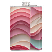 Vers Snoep gekleurde golven Heupfles (Achterkant)