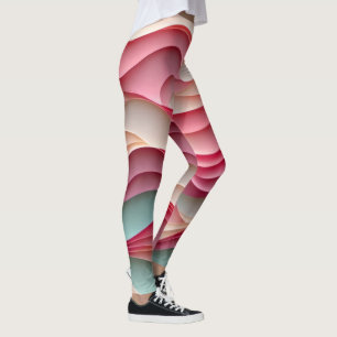 Vers Snoep gekleurde golven Leggings