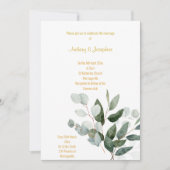 VERS SPRING BOTANICAL BOUQUET WEDDING INVITATION KAART (Voorkant)
