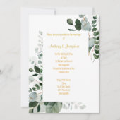 VERS SPRING-BOTANISCHE WEDDINVITATIE KAART (Voorkant)