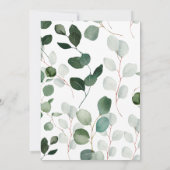 VERS SPRING-BOTANISCHE WEDDINVITATIE KAART (Achterkant)