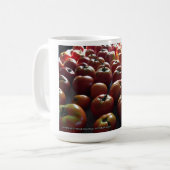 Vers tomaten Bloed collectie op een Koffiemok (Voorkant links)