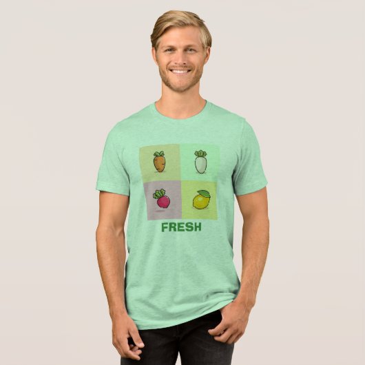 VERS Tri-Blend SHIRT (Voorkant volledig)