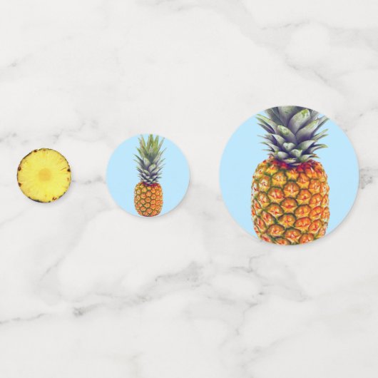 Vers tropische anananasvruchten confetti (Voorkanten)