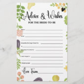 Vers uit de markt advies wensen voor de bruid (Voorkant)