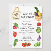 Vers uit de markt Basket Canvas tas Vrijgezellenfe Kaart (Voorkant)