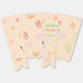 Vers uit de markt handgetrokken Vrijgezellenfeest Bedankdoosjes (Ongevouwen)