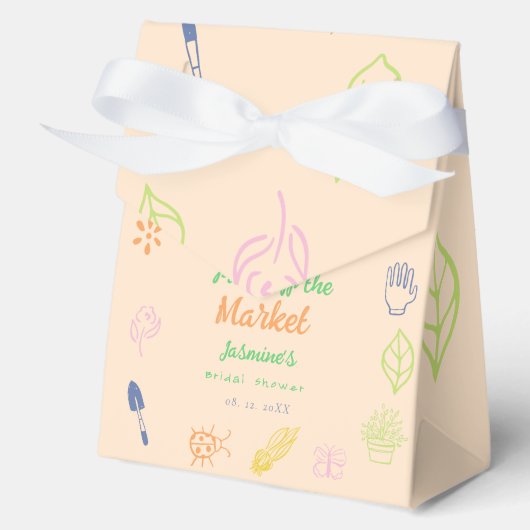 Vers uit de markt handgetrokken Vrijgezellenfeest Bedankdoosjes (Voorkant)