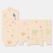 Vers uit de markt handgetrokken Vrijgezellenfeest Bedankdoosjes (Ongevouwen)