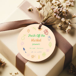 Vers uit de markt handgetrokken Vrijgezellenfeest Bedankjes Labels