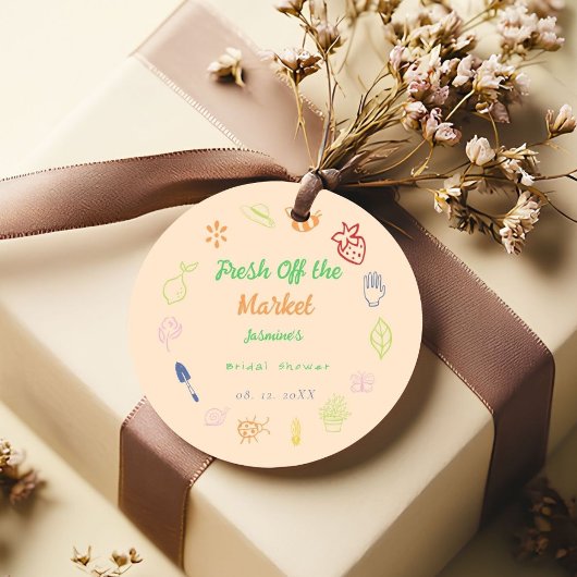 Vers uit de markt handgetrokken Vrijgezellenfeest Bedankjes Labels