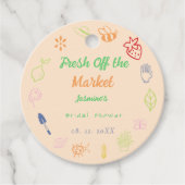 Vers uit de markt handgetrokken Vrijgezellenfeest Bedankjes Labels (Voorkant)