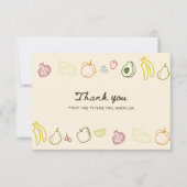 Vers uit de markt handgetrokken Vrijgezellenfeest Bedankkaart (Voorkant)