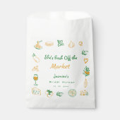 Vers uit de markt handgetrokken Vrijgezellenfeest Bedankzakje (Voorkant)