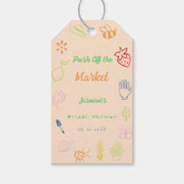 Vers uit de markt handgetrokken Vrijgezellenfeest Cadeaulabel