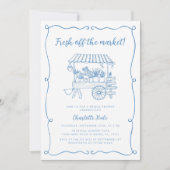 Vers uit de markt handgetrokken Vrijgezellenfeest Kaart (Voorkant)