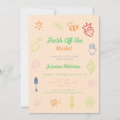 Vers uit de markt handgetrokken Vrijgezellenfeest Kaart (Voorkant)