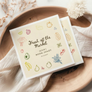 Vers uit de markt handgetrokken Vrijgezellenfeest Servet