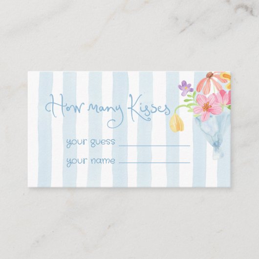 Vers Uit de markt Hoeveel kussen Informatiekaartje (Voorkant)