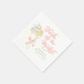 Vers Uit De Markt Pastel Bloem Bruiloft Feest Servet (Hoek)