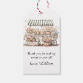 Vers uit de markt Vrijgezellenfeest Bedankt gunst Cadeaulabel (Voorkant)