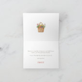 Vers uit de markt Vrijgezellenfeest Dank u Bedankkaart (Binnen)