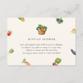 Vers uit de markt Vrijgezellenfeest display douche Informatiekaartje (Voorkant)