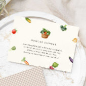 Vers uit de markt Vrijgezellenfeest display douche Informatiekaartje