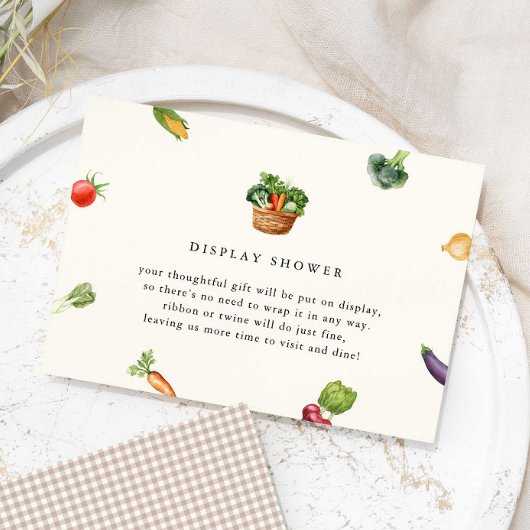 Vers uit de markt Vrijgezellenfeest display douche Informatiekaartje