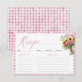 Vers uit de markt Vrijgezellenfeest Recept Kaart (Voorkant / Achterkant)