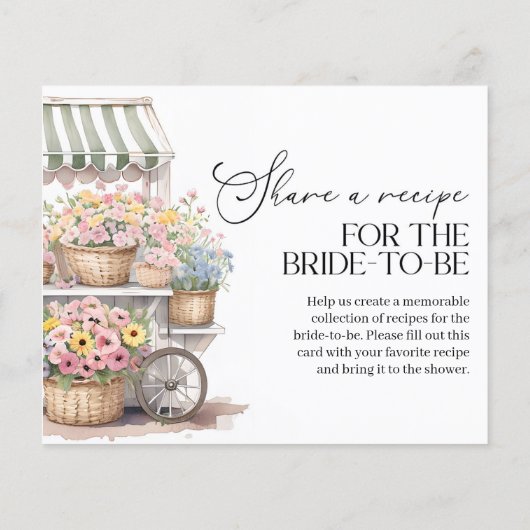 Vers uit de markt Vrijgezellenfeest Recept Kaart (Achterkant)