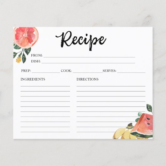 Vers uit de markt Vrijgezellenfeest recept Kaarten (Voorkant)