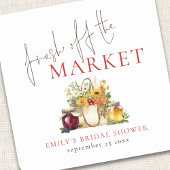 Vers uit de markt Waterverf Vrijgezellenfeest Vierkante Sticker