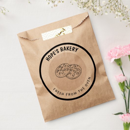 Vers uit de oven  bedankzakje (Gezegeld)