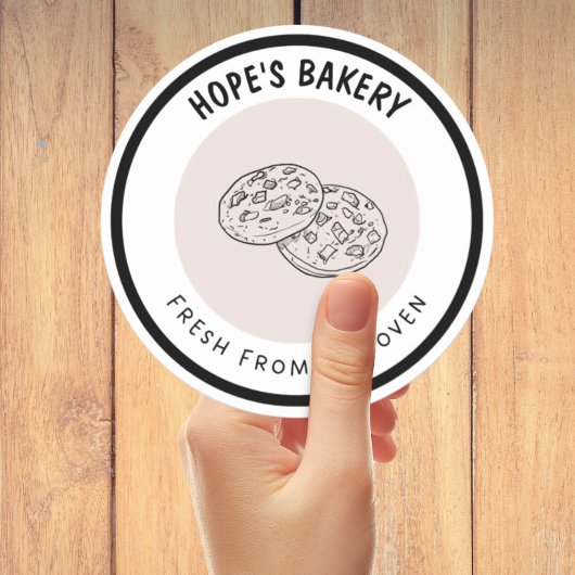Vers uit de oven ronde sticker