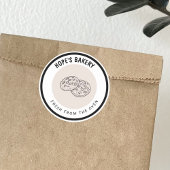 Vers uit de oven ronde sticker