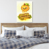 Vers uitgeperst - Fruitige Gevoelens - Eetgrage Vr Canvas Afdruk (Insitu (Slaapkamer))