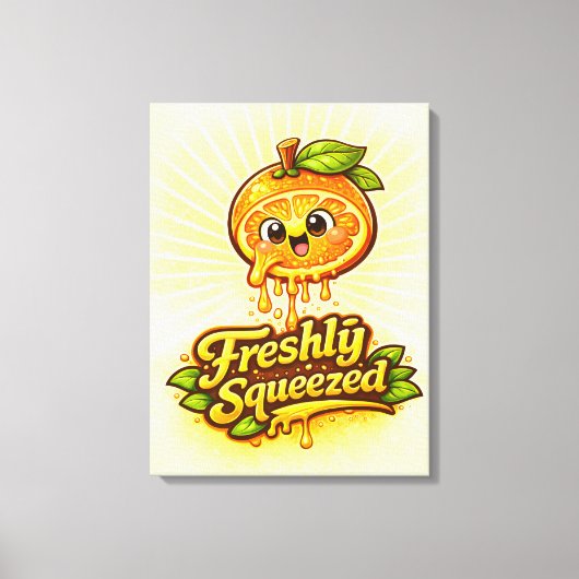 Vers uitgeperst - Fruitige Gevoelens - Eetgrage Vr Canvas Afdruk (Voorkant)