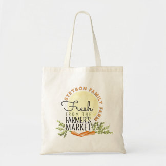 Vers van de boerenmarkt Boerderijnaam Lokaal Tote Bag