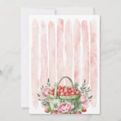 Vers van de markt Aardbei Vrijgezellenfeest Kaart (Achterkant)