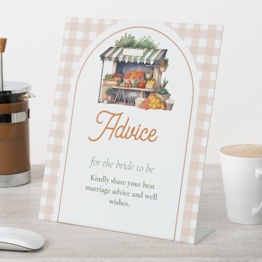 Vers van de markt Advies voor bruidsschoenen Reclamebord Met Voetstuk (Insitu)