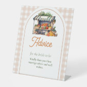 Vers van de markt Advies voor bruidsschoenen Reclamebord Met Voetstuk (Voorkant)