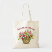 Vers Van De Markt Aquarel Bloemen Tote Bag (Voorkant)