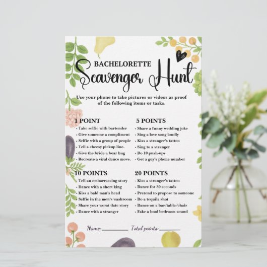 Vers van de markt Bachelorette Hunt spel (Staand voorkant)