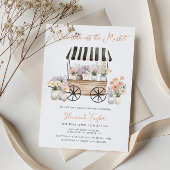 Vers van de markt Bloemen Vrijgezellenfeest Kaart