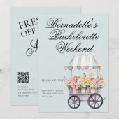 Vers van de markt Bloemenwagen Bach Party Kaart (Voorkant / Achterkant)