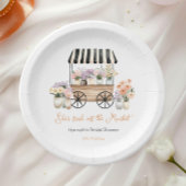 Vers van de markt Bloemige Bruidsdiner Papieren Bordje