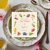 Vers van de markt Boer bruidsmeisjesfeest Servet